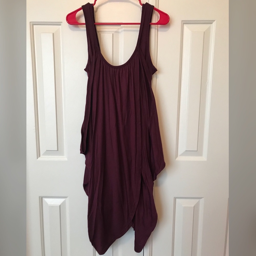 Plum sleeveless dress